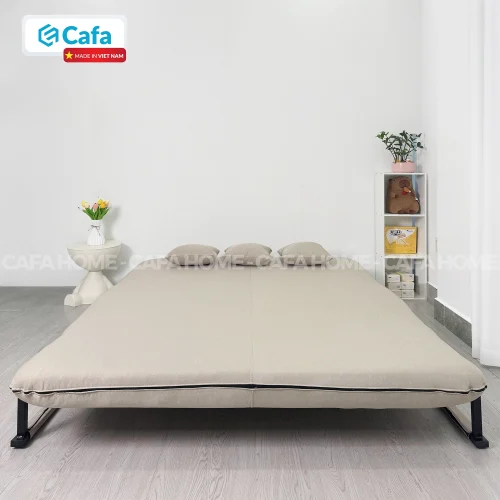 SOFA BED 150CM MÀU KEM
