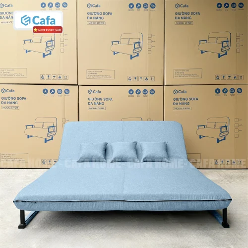 SOFA BED 150CM MÀU XANH