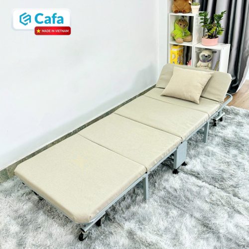 GIƯỜNG GẤP 70CM KEM