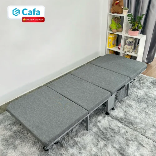 GIƯỜNG GẤP 90CM XÁM